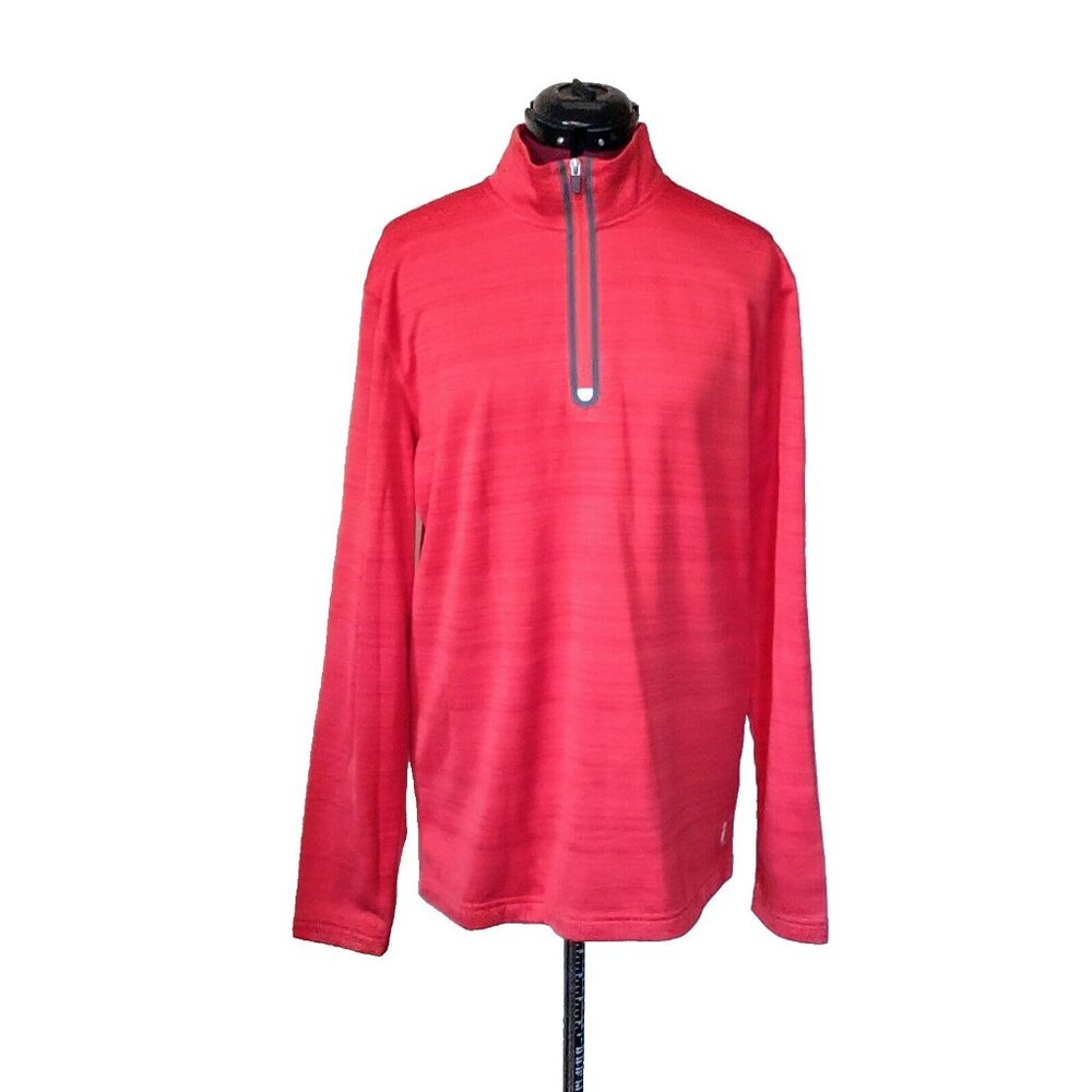 Fila 1/4 Zip Pullover Women’s M Red Reflective Athletic Live In Motion Top